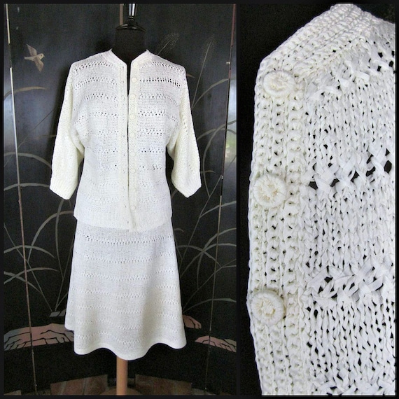 Anastasia Palm Beach / fits S-M / 70s White Bridal