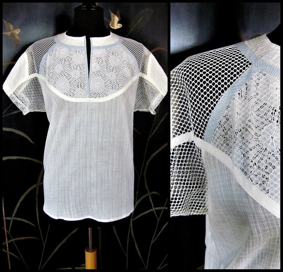 Koos van den Akker Blouse / fits M-L / Koos White
