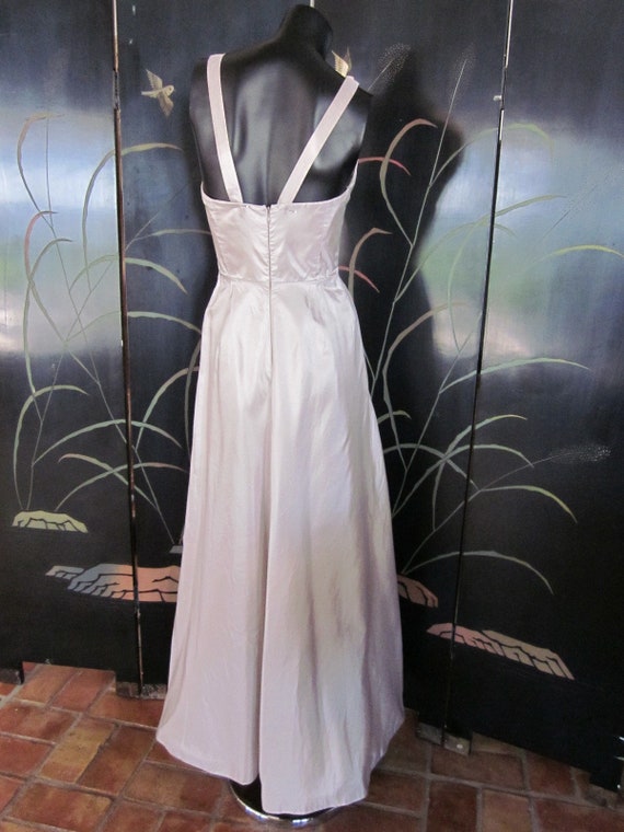 MAXMARA Silver Gown Maxi Dress / Pianoforte made … - image 6