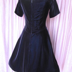 Scaasi Dress / vintage Scaasi dress / Scaasi velvet dress / vintage blue velvet dress / fits S / Blue velvet dress / Scaasi Boutique Dress image 6
