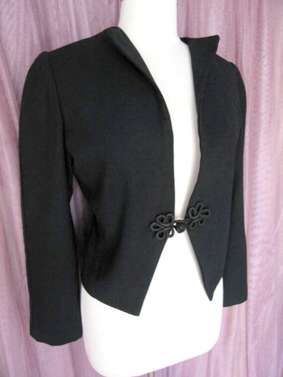 Giorgio Sant'Angelo Marjer-Parts Jacket / Vintage Giorgio Sant Angelo Bolero Jacket / Fits M / Vintage Tuxedo Jacket / 80s Tuxedo Jacket