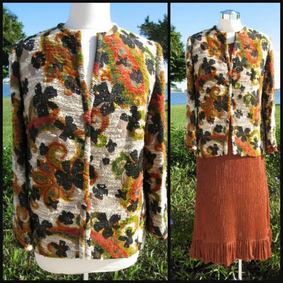 Tapestry Jacket / fits M-L / Vintage Tapestry Jack