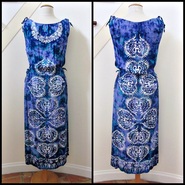 Batik Dress - Etsy