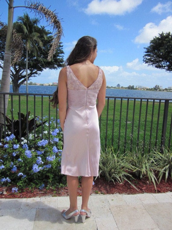 Chris Kole Lilac Dress / Pink Beaded Dress / Lila… - image 5