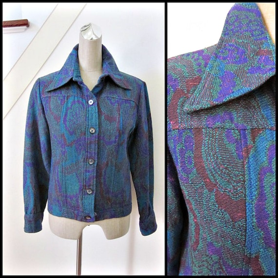 Ladybug Tapestry Jacket / fits S-M / Boho Jacket /