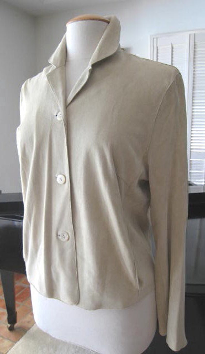 John Patrick Suede Shirt / Minimalist Chamois Shirt / 90s - Etsy