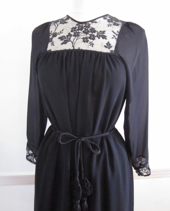 Hanae Mori Dress / Vintage Hanae Mori Dress / Bla… - image 3