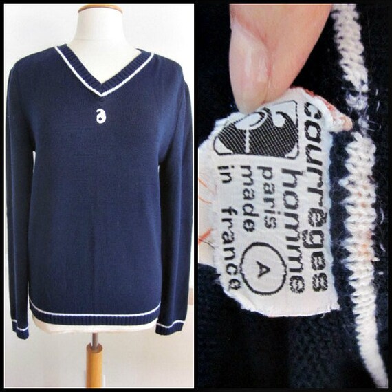 Courreges Sweater / Vintage Courreges jumper / Cou