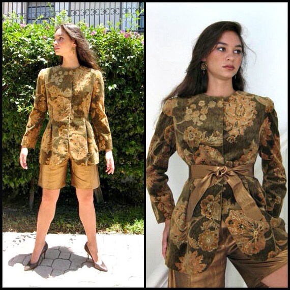 BILL BLASS Velvet Jacket / Bill Blass Runway Jacke