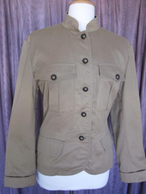 Portara Safari Jacket / fits M / Vintage Safari J… - image 5