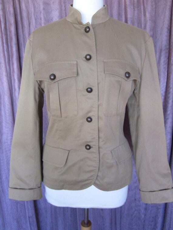 Portara Safari Jacket / fits M / Vintage Safari J… - image 3