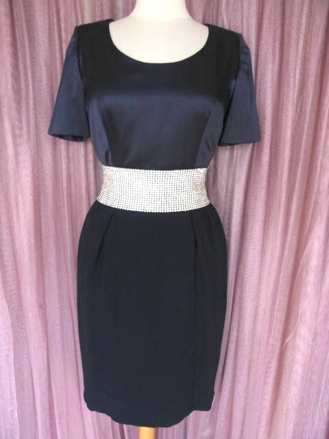Robe En Soie BRUCE FIELD Gris Taupe - Taille 40 - Occasion Très Bon état