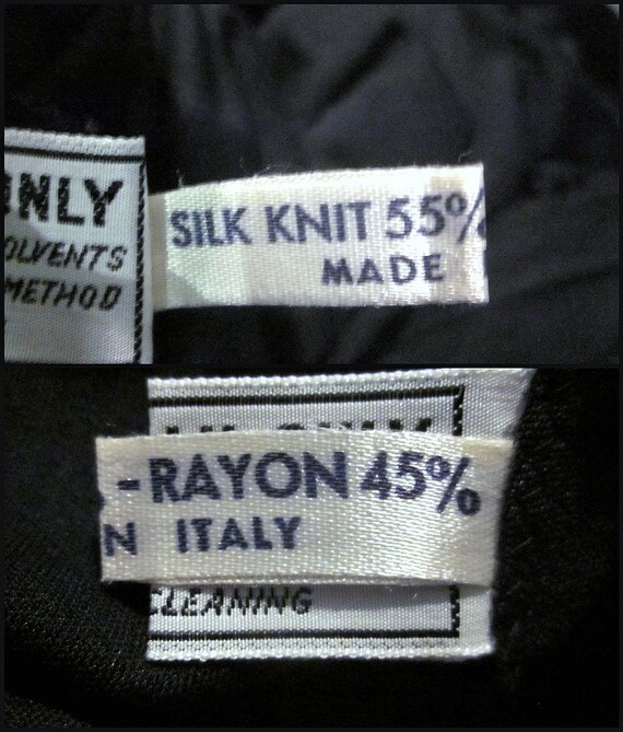 60s Silk Knit Maxi Skirt and tunic top Set / Mod … - image 10