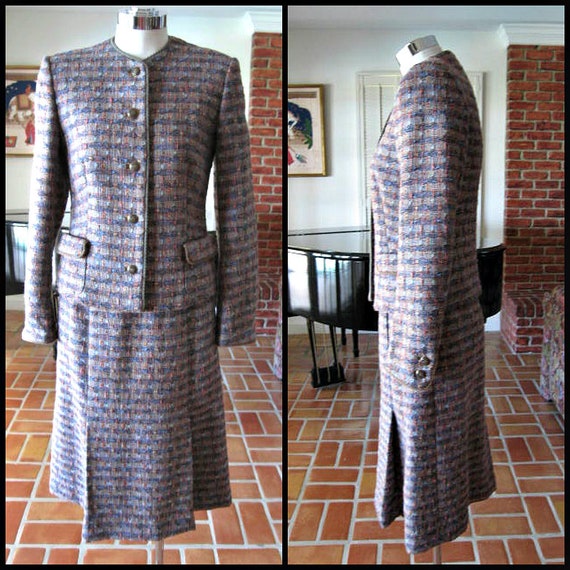 Jaeger tweed suit / fits XS-S / Vintage Jaeger Twe