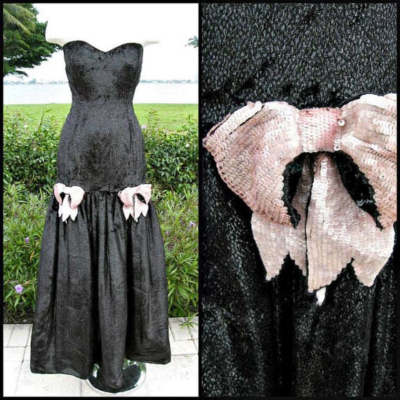 Martieri Roma Couture Gown / 80s Velvet Gown / Vel