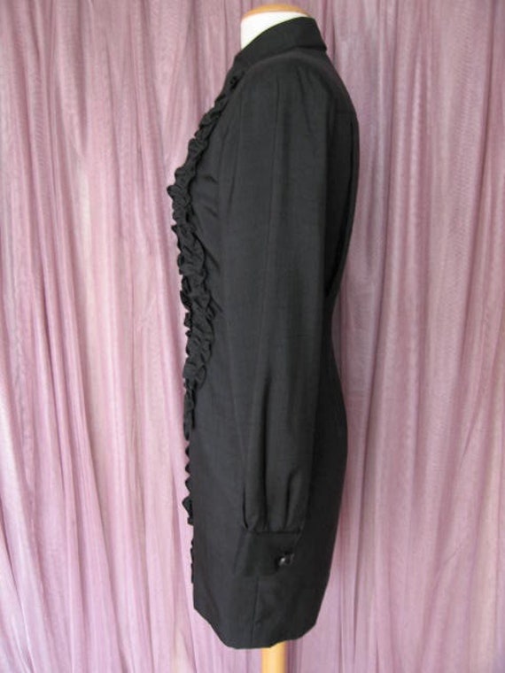 Steve Fabrikant Tuxedo Dress / Vintage Tuxedo Dre… - image 5