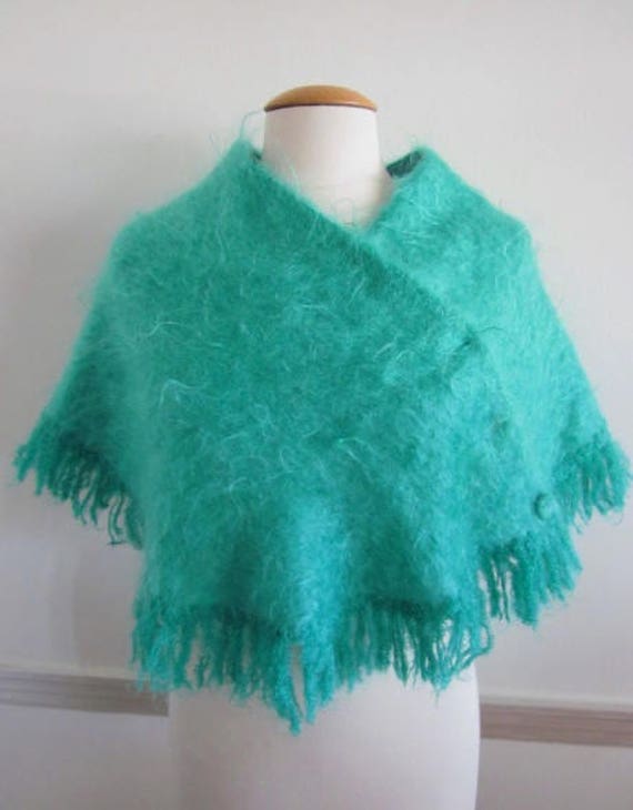 Highland Home Industries / handwoven Mohair Cape … - image 2