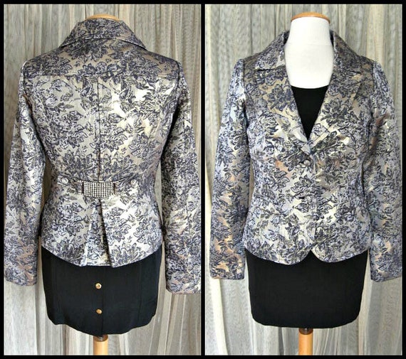 Metallic Brocade Jacket / fits XS-S / 9% Metallic