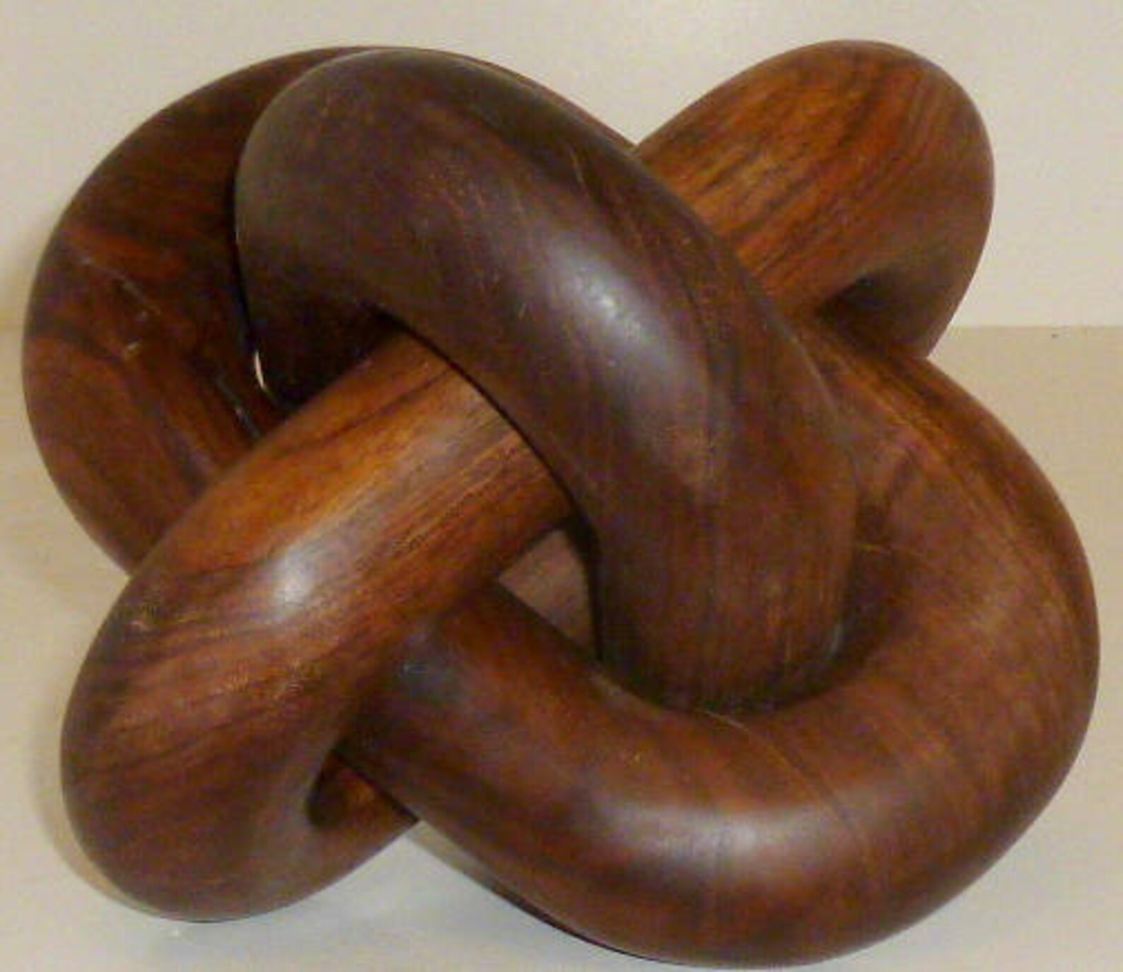 Borromean rings hand carved wood knot sculpture of hopf / Etsy