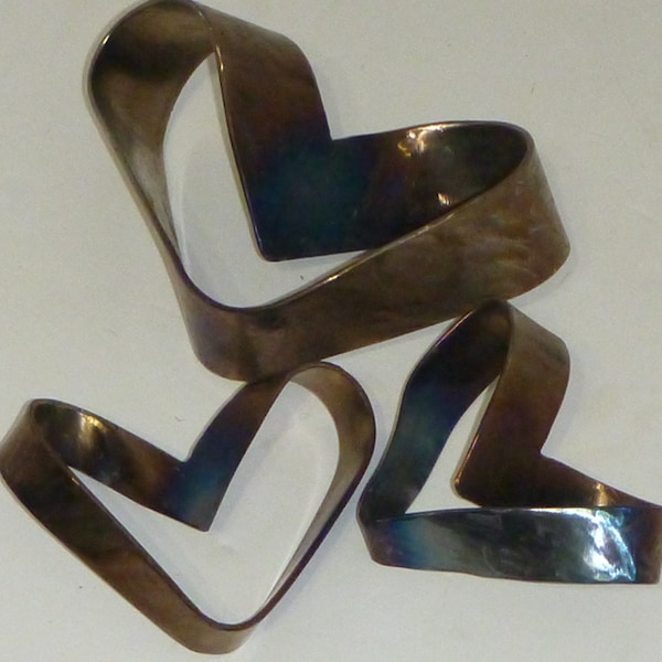 mobius band hearts, steel heart valentines gift