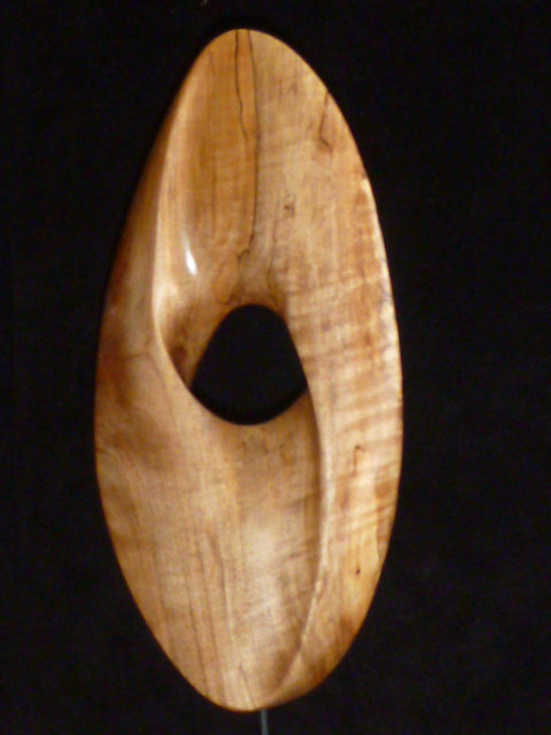 Large Mobius Strip. Oval Eye Hand Carved Vertically Mounted - Etsy