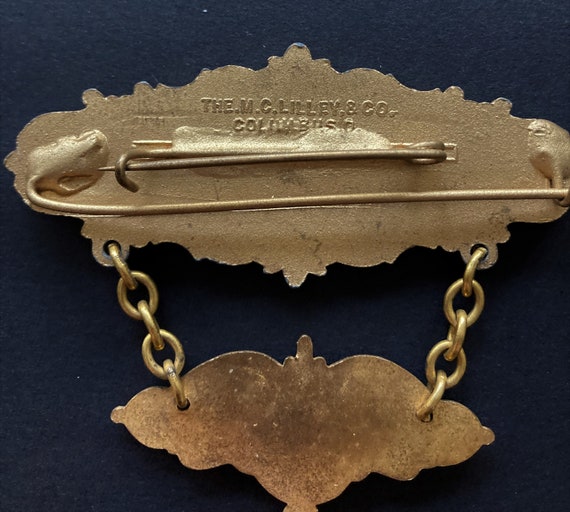 Antique LODGE Medal -ODD FELLOWS Lodge, No. 34 El… - image 6