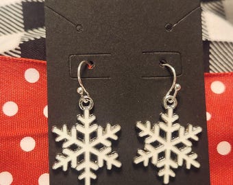 Snowflake Dangle Earrings