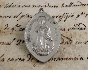Huge Immaculate Conception Medal - Spanish - Catholic Religious