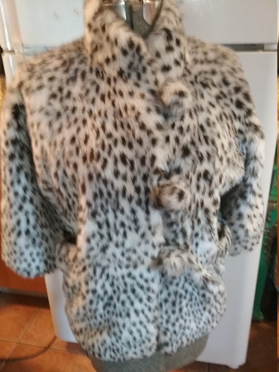 Faux leopard jacket