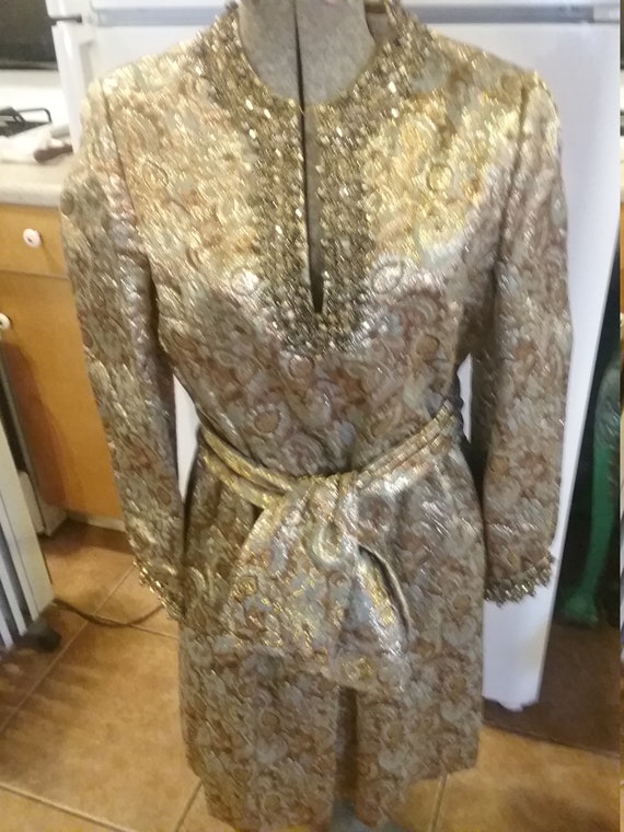 Fabulous evening brocade dress