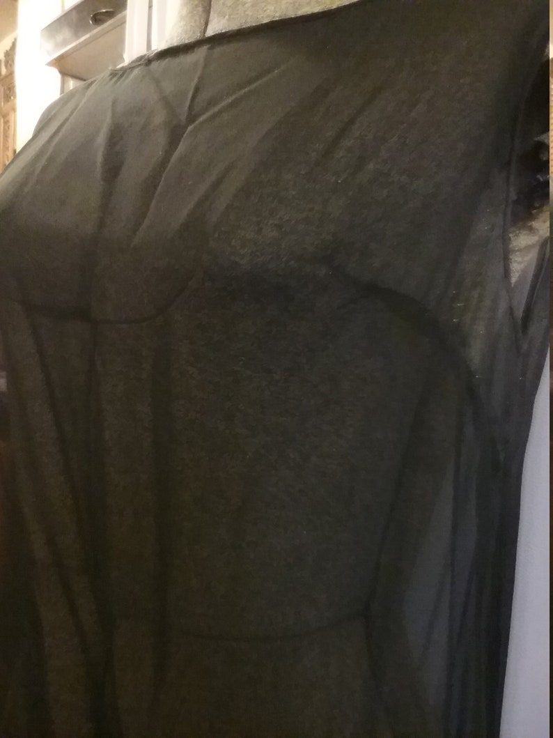 Black sheer flapper dress