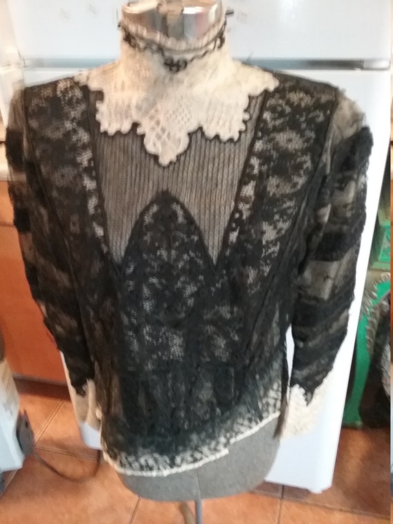 Victorian lace blouse