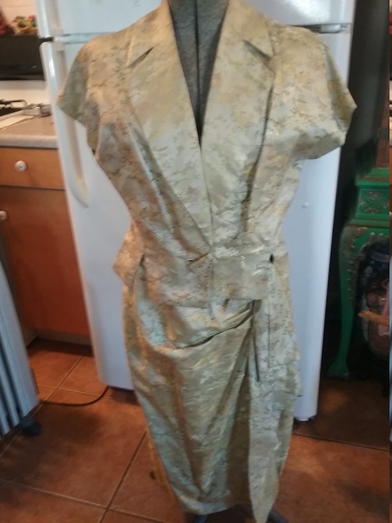 Asian silk dress and jacket