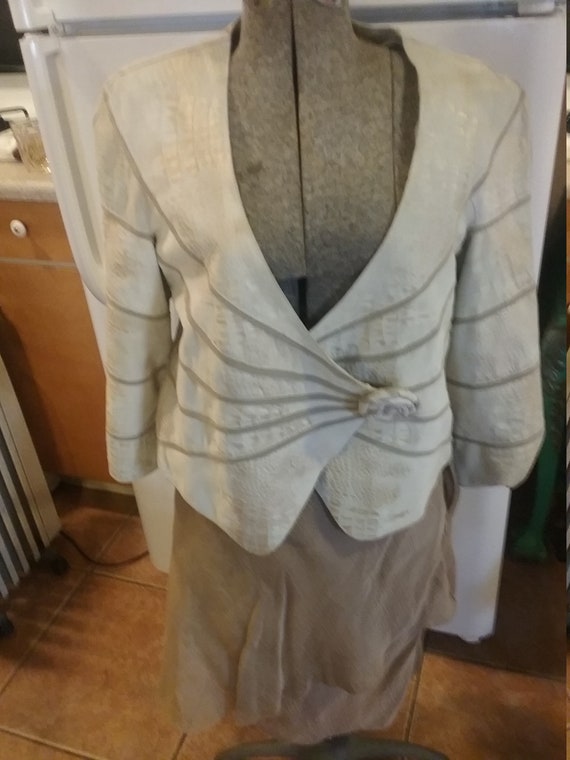 Armani suit leather jacket