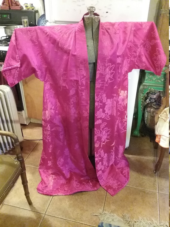 Hot Pink Kimono Robe