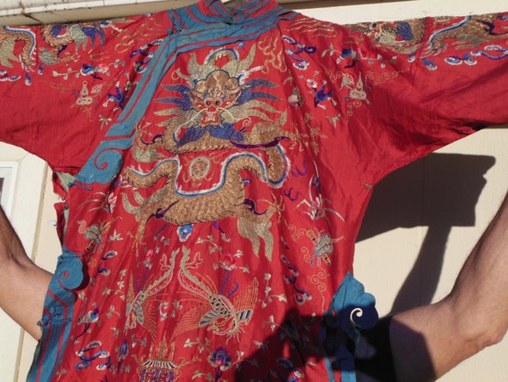 Chinese Wedding Red Silk Jacket