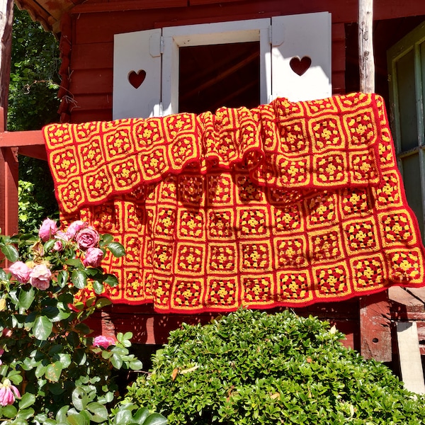 Naperon Rond au crochet Fait Main années 70