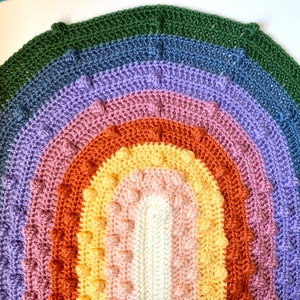 CROCHET Rainbow Bobble Blanket PATTERN image 3