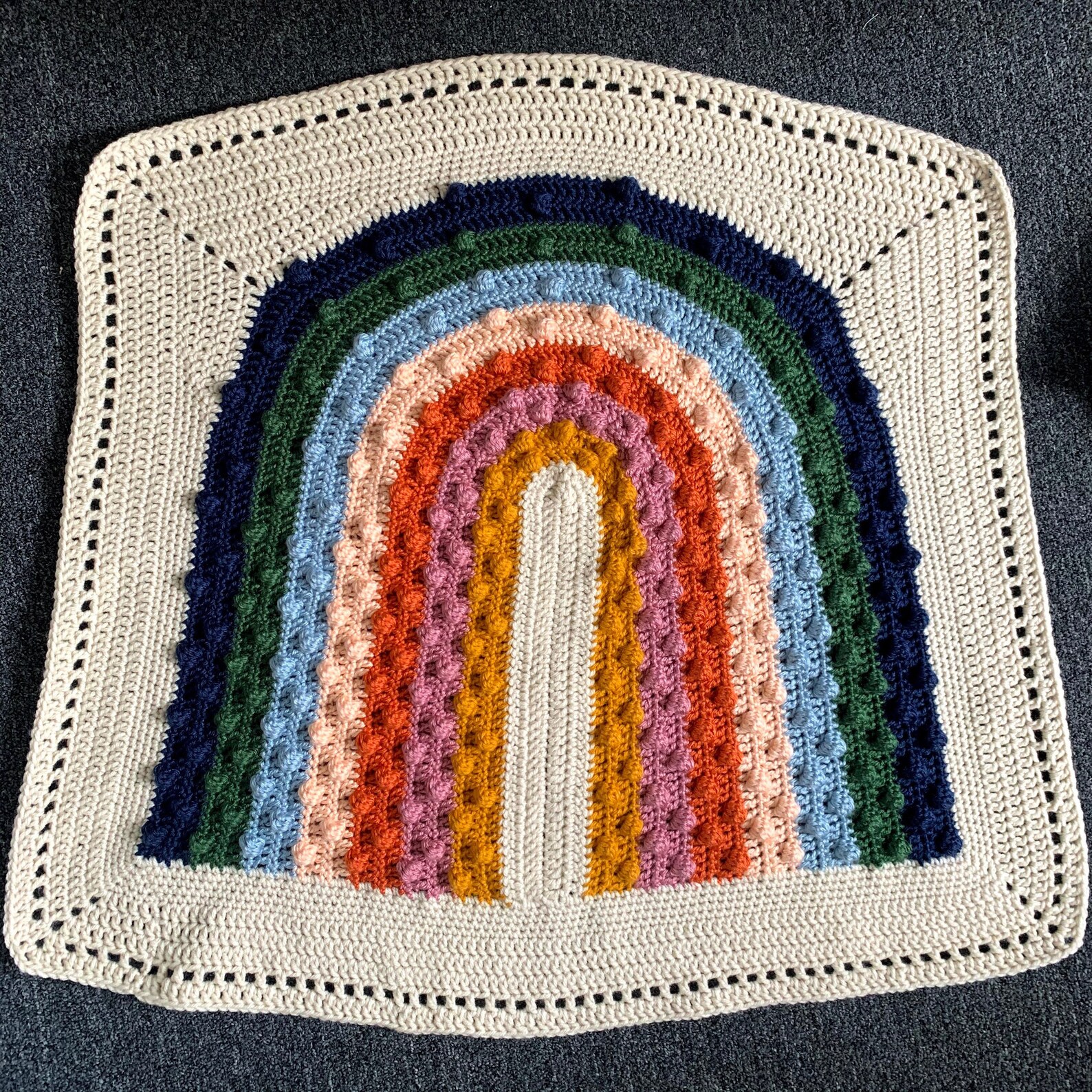CROCHET Rainbow Bobble Blanket PATTERN Etsy