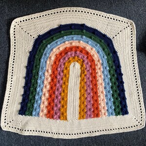 CROCHET Rainbow Bobble Blanket PATTERN image 7