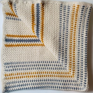 PATTERN Maggy Moss stitch Crochet Blanket image 7