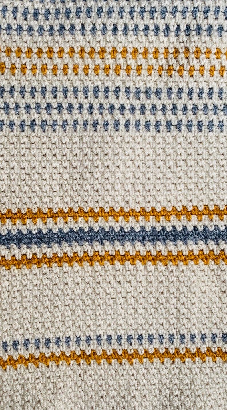 PATTERN Maggy Moss stitch Crochet Blanket image 8