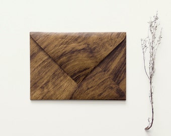 Envelope with wood look (big)