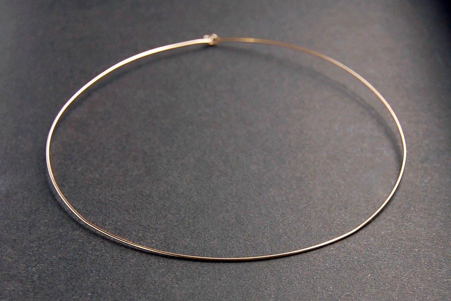 Gold Neck Cuff Gold Choker Necklace Gold Wire Choker Etsy