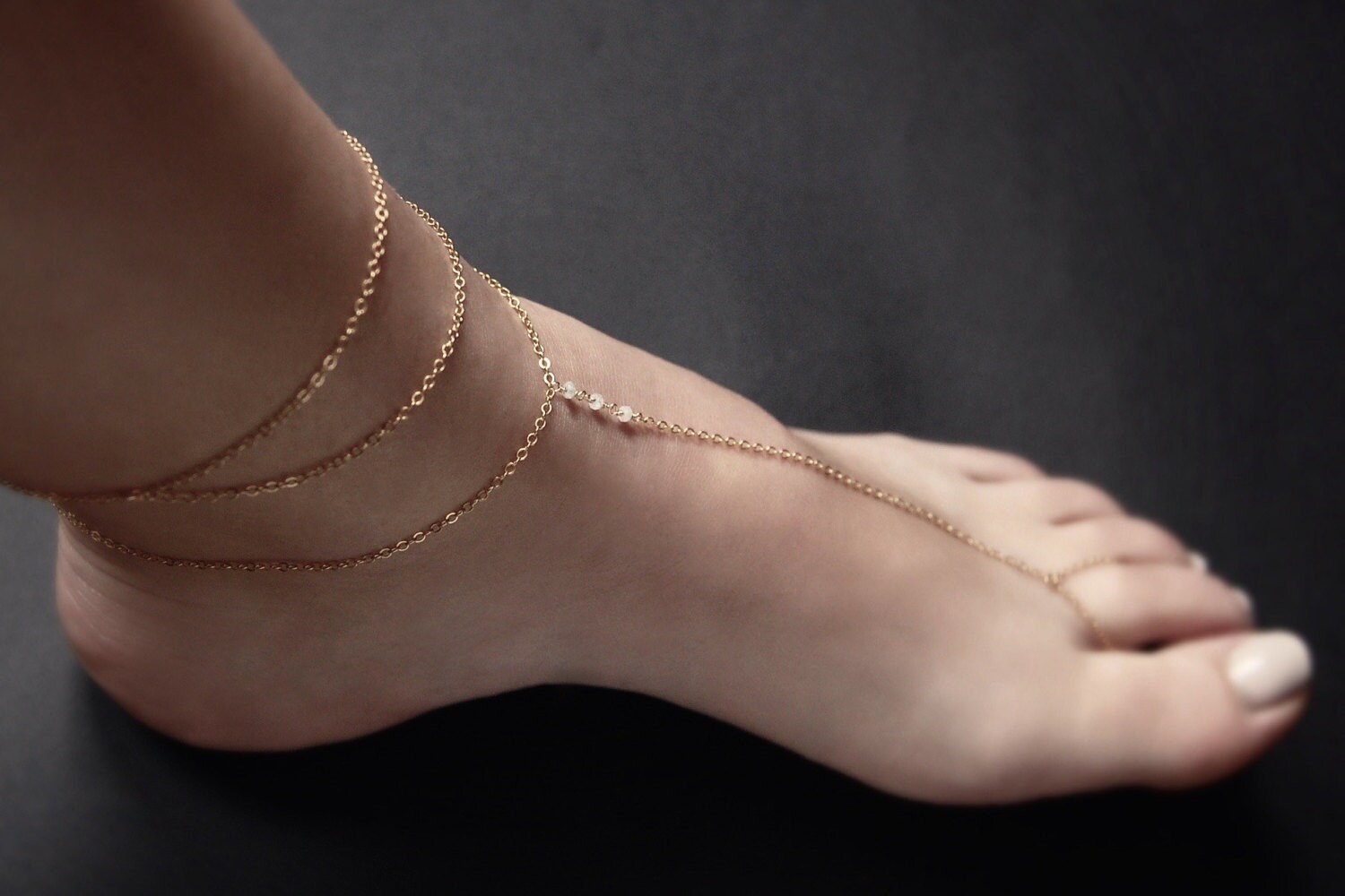 Gold Double Chain Anklet gold anklet gold filled anklet Etsy