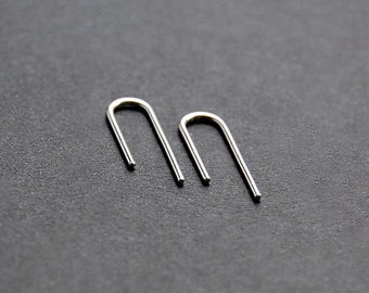 Small Threader Earrings - gold filled earrings, sterling silver earrings, minimalist earrings, minimal earrings, modern earrings