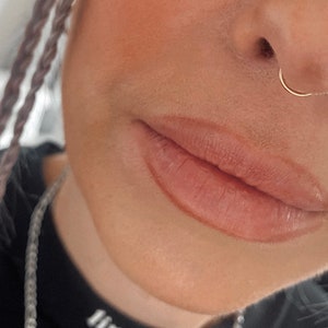 Faux Septum Ring - gold filled nose ring, sterling silver nose ring, dainty septum cuff, small nose hoop, faux nose ring