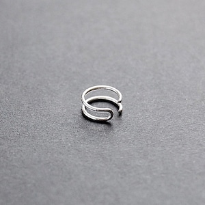 Double Ear Cuff - minimalist ear cuff, sterling silver ear cuff, gold filled ear cuff, rose gold ear cuff, ear wrap, faux hoop earring