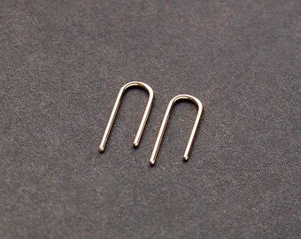 Small Threader Earrings - gold filled earrings, sterling silver earrings, minimalist earrings, minimal earrings, modern earrings