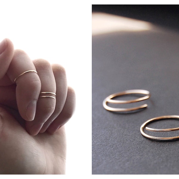 Knuckle Ring - gold filled midi ring, gold knuckle ring, minimalist ring, sterling silver knuckle ring, dainty ring, minimalist jewery